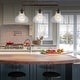 preview thumbnail 4 of 10, Abbott 32.5" 3-Light Farmhouse Industrial Iron/Glass Linear LED Pendant, Oil Rubbed Bronze/Clear by JONATHAN Y