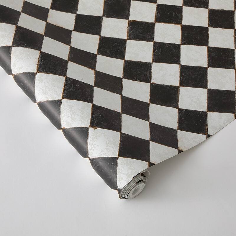 Vintage Check Textured Peel and Stick Wallpaper by Jeremiah Brent