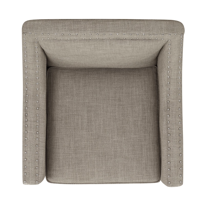 Erica Accent Armchair with Chrome Nailhead Trim