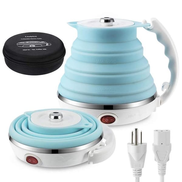 Food Grade Silicone Travel Foldable Water Heater Boiler Tea Kettle Electric  - Bed Bath & Beyond - 30842131