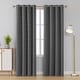 preview thumbnail 2 of 10, Deconovo Foil Print Striped Room Darkening Curtains Set of 2