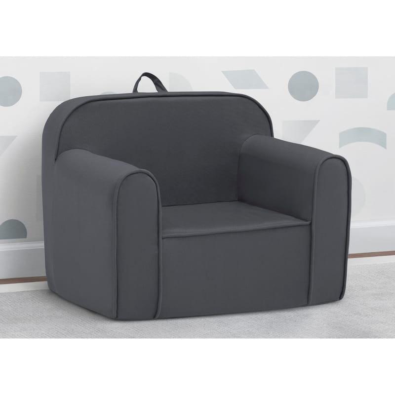 Delta Children Cozee Chair for Ages 18 Months and Up, Dark Grey