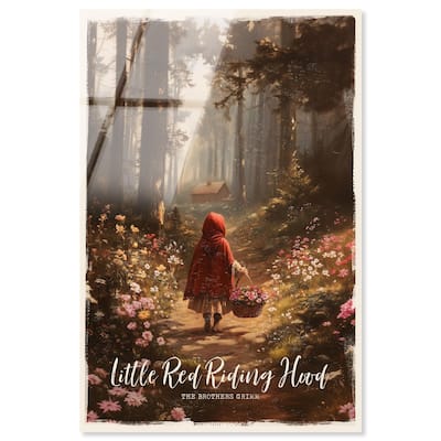 Classic Red Riding Hood Acrylic by Art Remedy, Ready to Hang