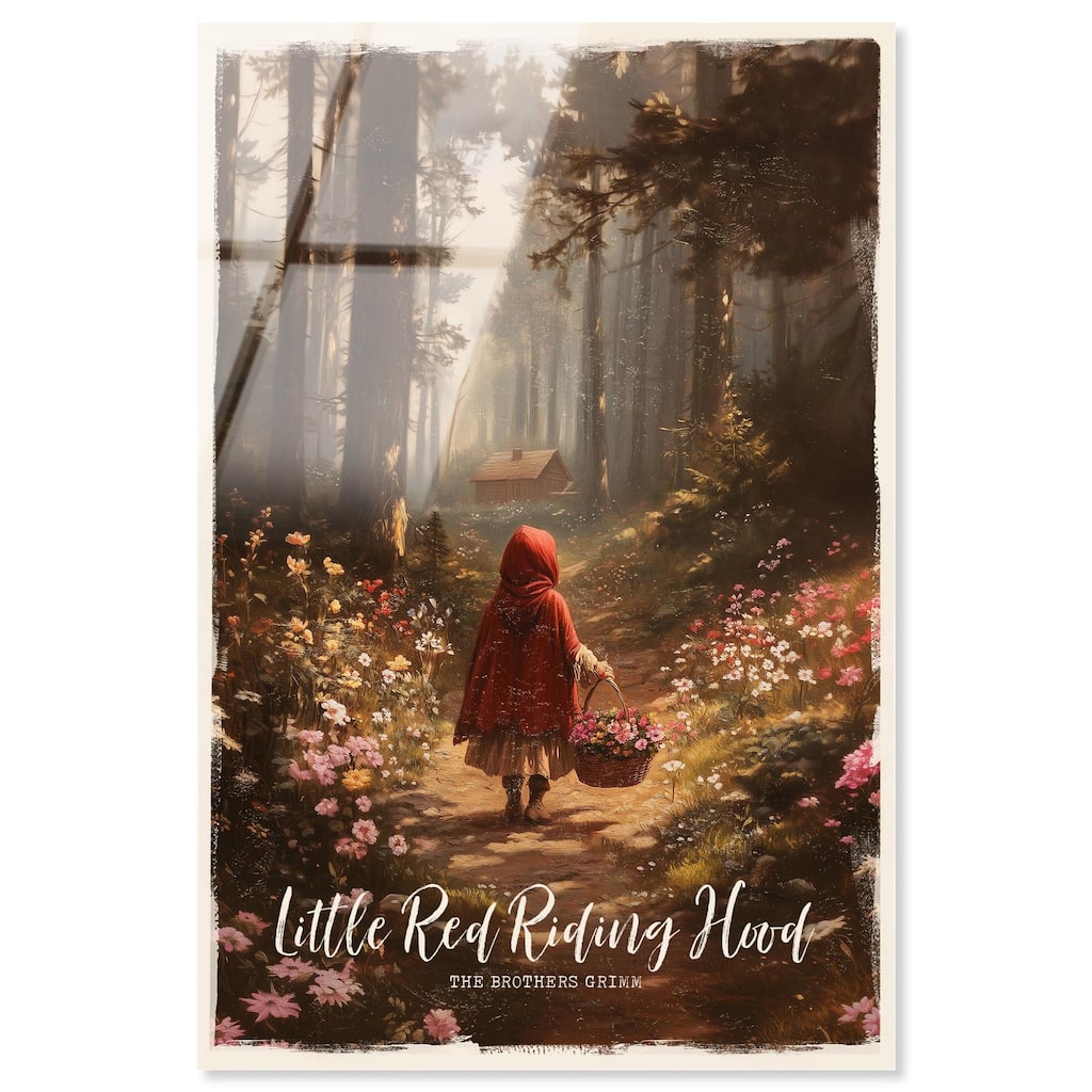 Classic Red Riding Hood Acrylic by Art Remedy, Ready to Hang