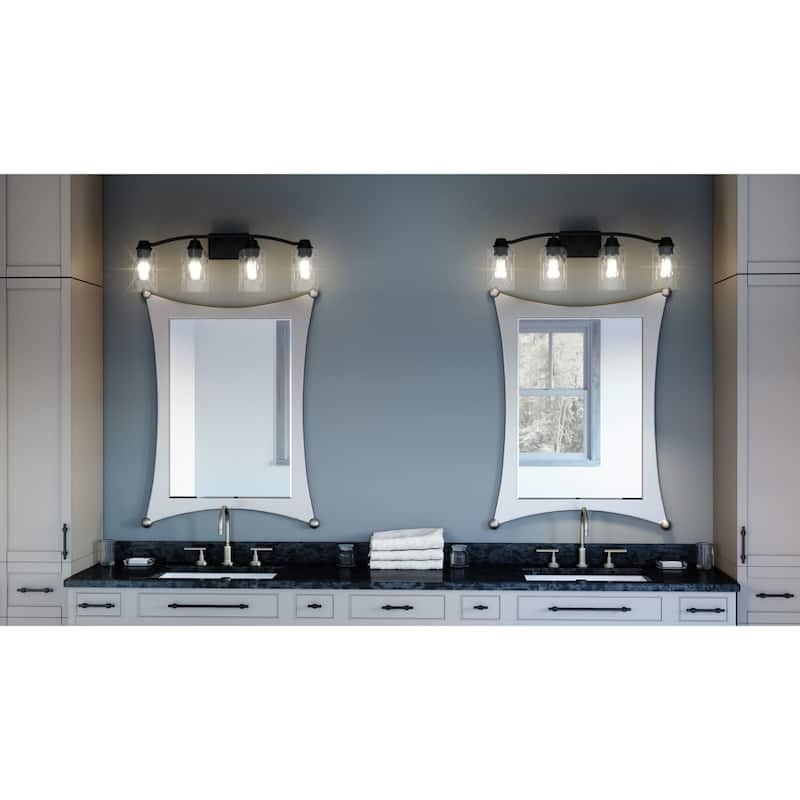 Bellevue QZBF15760 Fleurette 4 Light 28" Wide Vanity Light