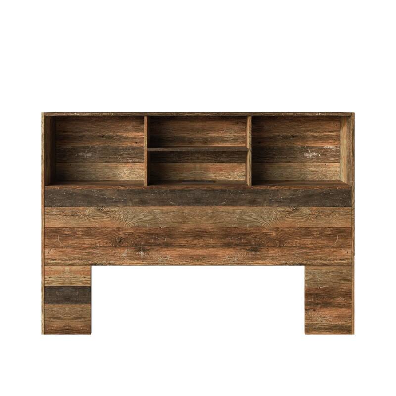 Clayfell Pomona Freestanding Storage Headboard with Shelving