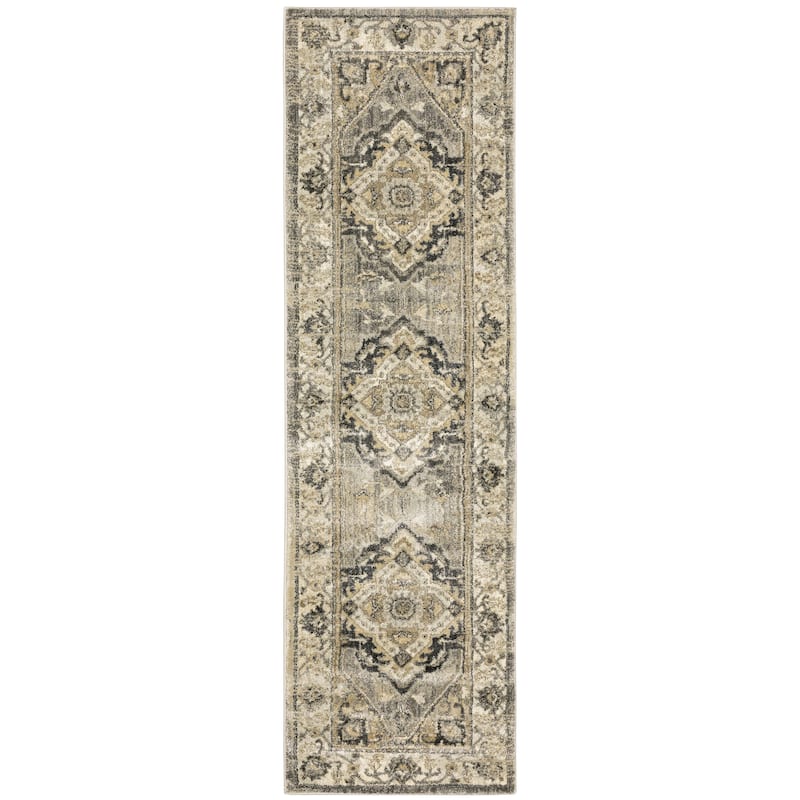Vista Home Freya Vintage Medallion Area Rug - 2'3" x 7'6" - Runner/Rectangle