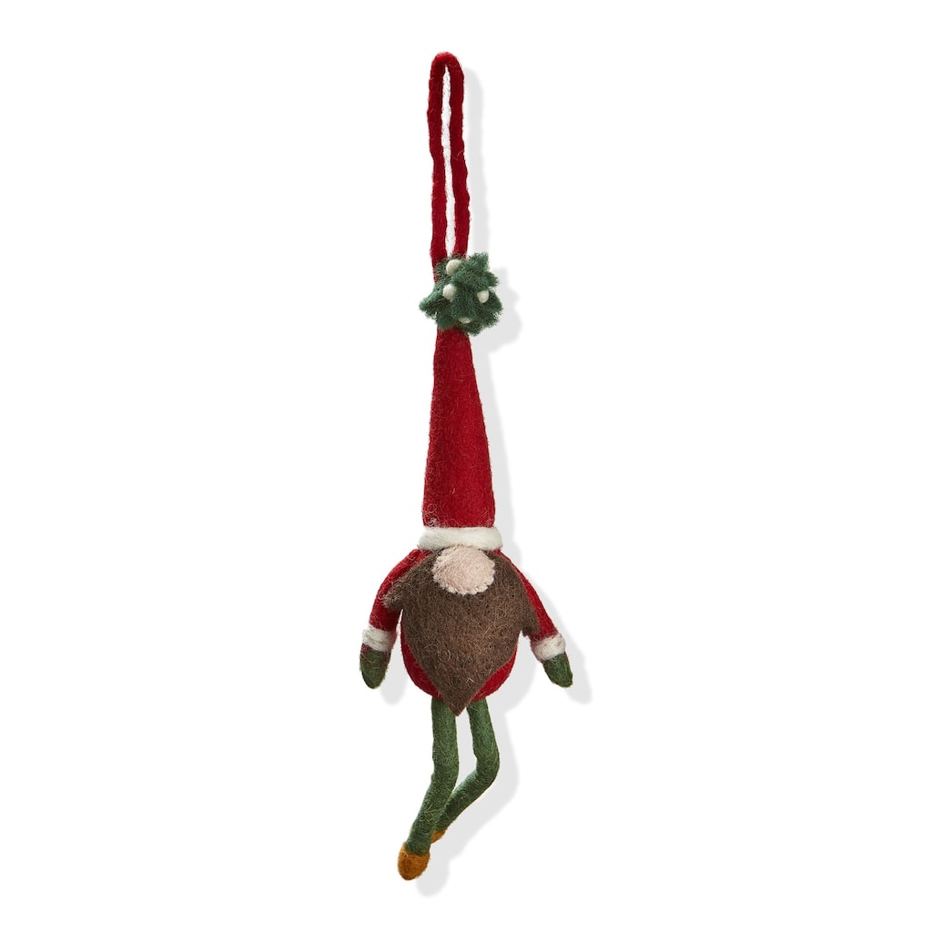 Fredrik Gnomie Christmas Ornament Multicolor 9.16 in H x 3.57 in L Perfect for Tree Decoration Dust Clean