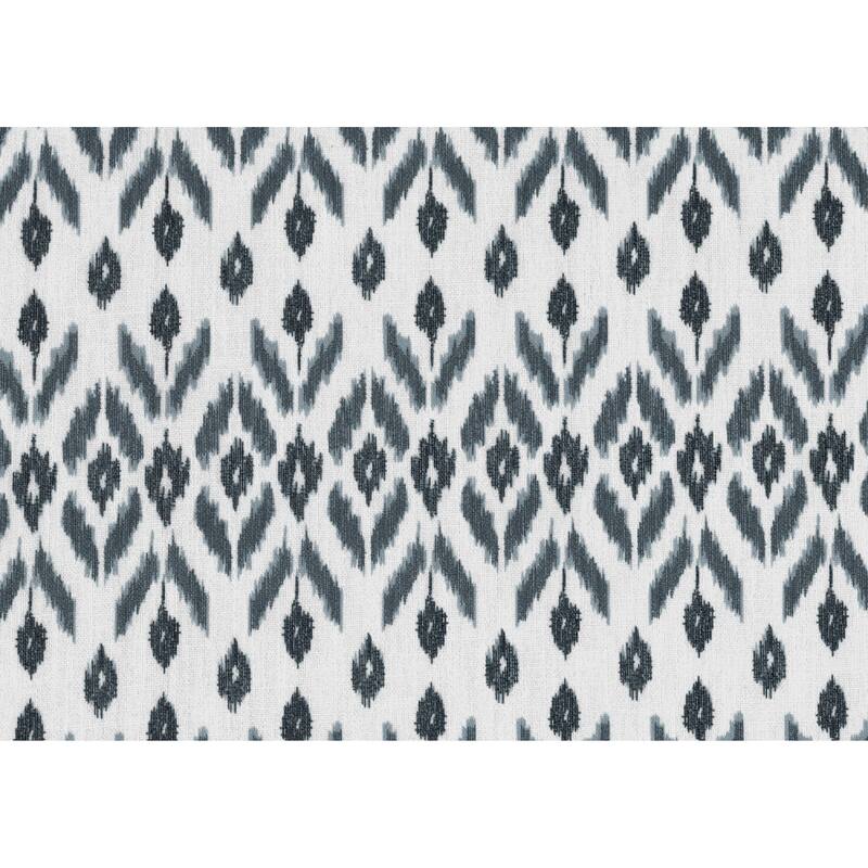 Reedie Swivel Armchair, Blue, White Geometric Pattern Fabric
