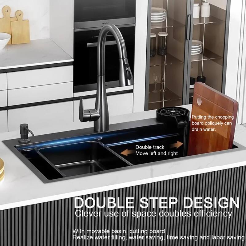 29.5" L Drop-In Single Bowl Stainless Steel Kitchen Sink