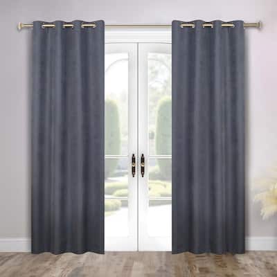 Superior Neal 100% Blackout Grommet Curtains, Set of 2 Panels