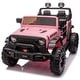 preview thumbnail 7 of 78, 2-seater Kids Ride On Electric Car W/parents control,light&rear searchlight,Power display, Four-wheel suspension Pink