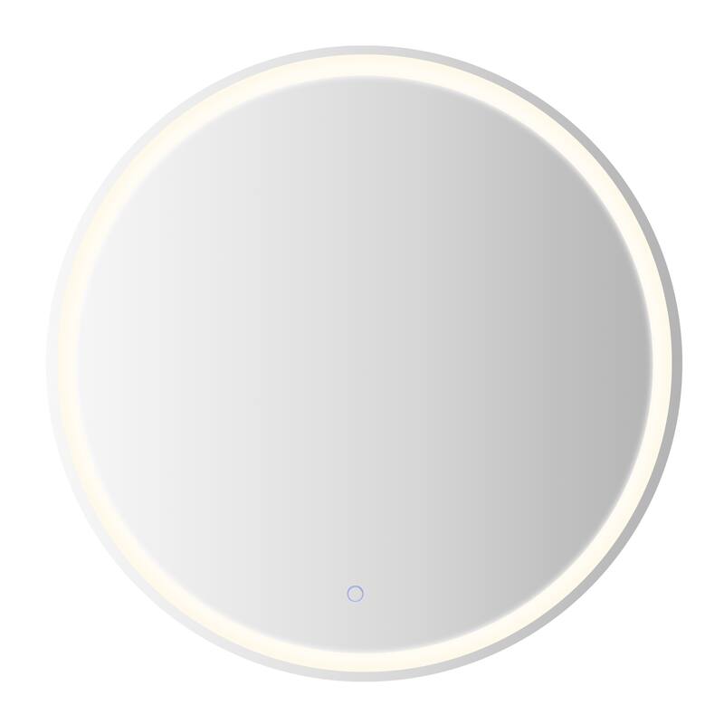 Remy 27" Frameless Anti-Fog Front/Back-lit Tri-color LED Bathroom Vanity Mirror with Smart Touch Control - by JONATHAN Y
