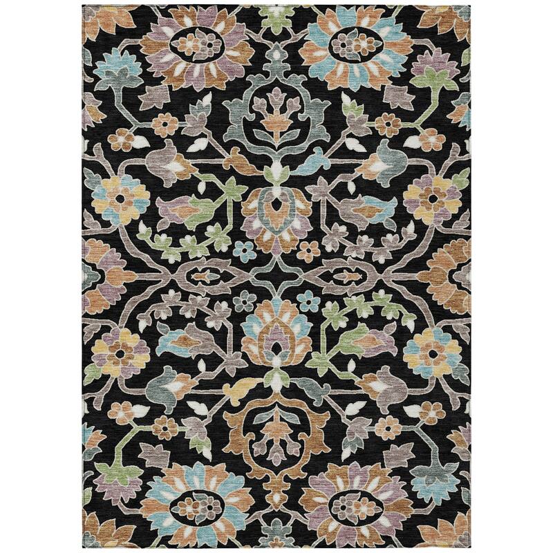 Machine Washable Indoor/ Outdoor Traditional Blanca Chantille Rug