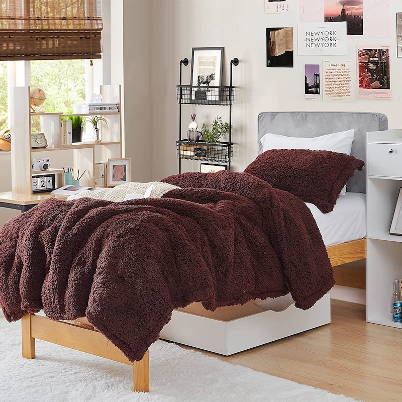Winter Thick - Coma Inducer® Oversized Comforter Set - Burgundy Chocolate - Twin XL