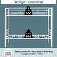 preview thumbnail 4 of 13, White Twin over Twin Metal Bunk Bed with Safety Guardrails