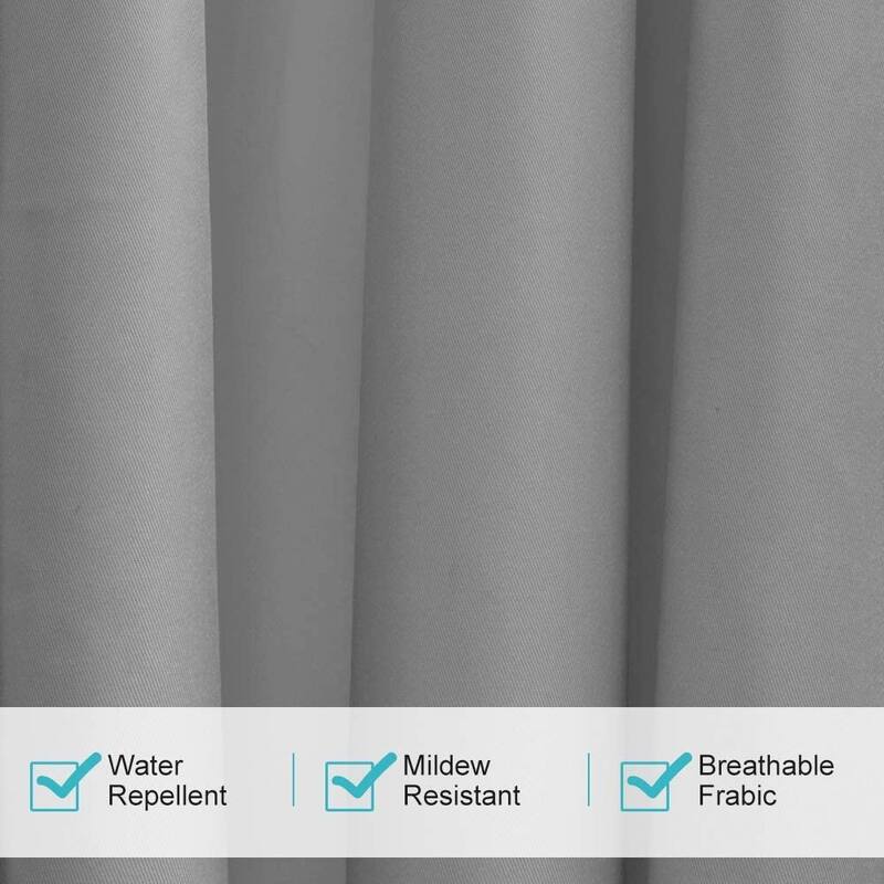 Pro Space 50x84inch tab tob Window Curtain Panel grey