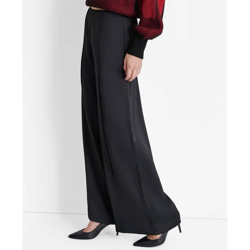 DKNY Wide Leg Pintuck Trousers