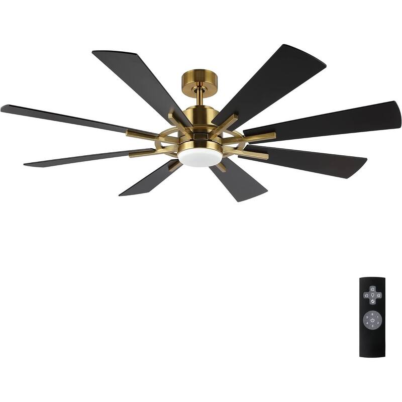 AeroBlade 60" 8-Blade 6-Speed Ceiling Fan with LED Light