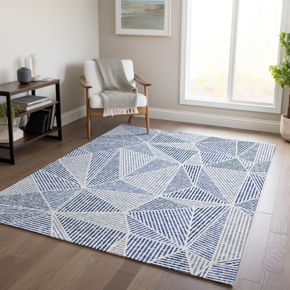 Ruggable Washable Stain Resistant Pet Area Rug Leyla Grey - 8' x 10' - Bed  Bath & Beyond - 20632349