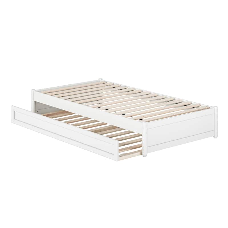 Barcelona Panel Platform Bed with Twin Trundle