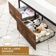 preview thumbnail 4 of 5, Four-Poster Queen Size Canopy Bed Frame with 2 Storage Drawers