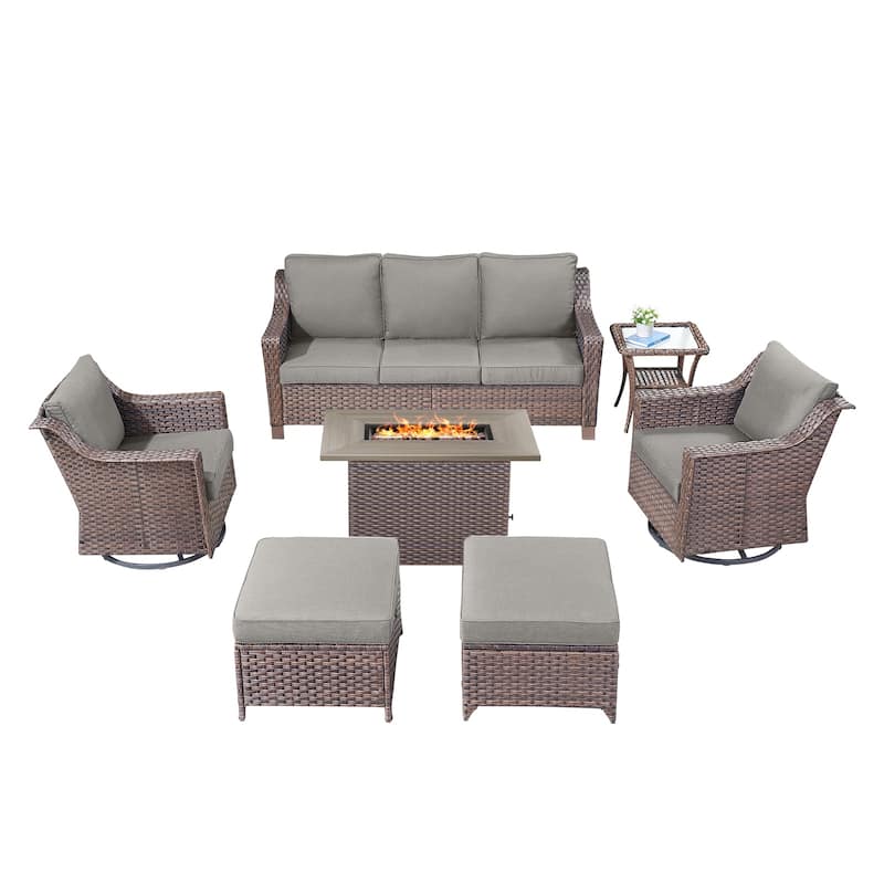 Outdoor Fire Pit Table with Sofa Funiture