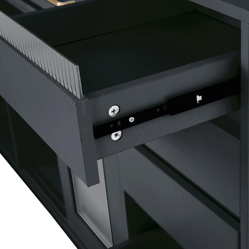 63" Buffet Hutch with Coffee Bar – 6 Drawers, 5 Adjustable Cabinets, Pegboard, Towel Rack & Power Outlet