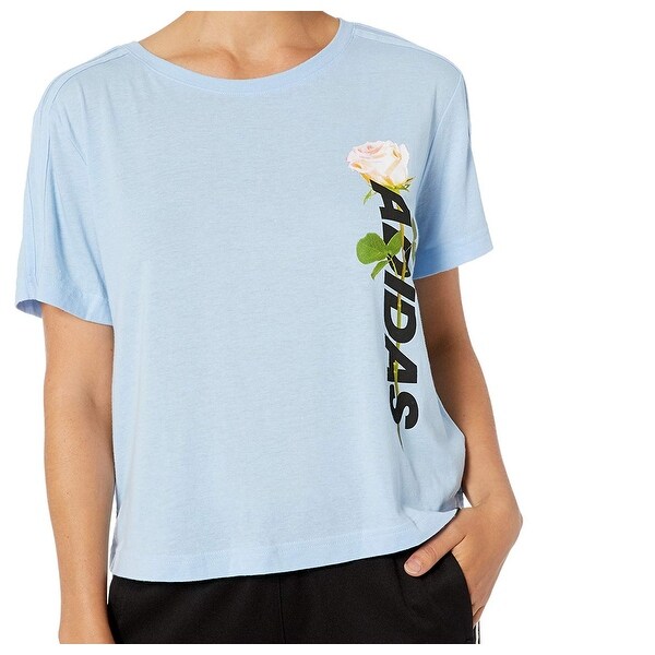 baby blue adidas t shirt