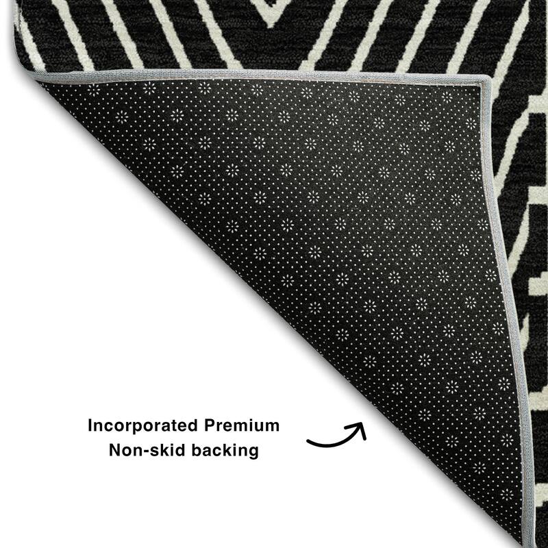 Premium Washable Super Soft Modern Geo Charm Mayfield Rug