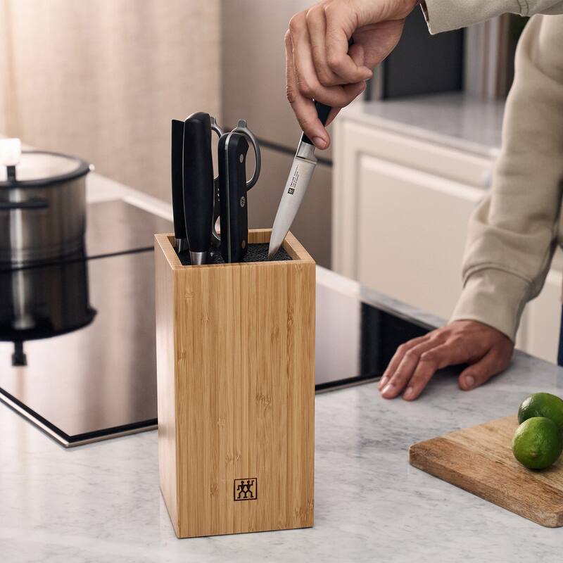 ZWILLING Bamboo Bristle Knife Storage Block - Natural - 1 unit