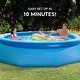 10ft Round Inflatable Pool w/Quick Setup & 23