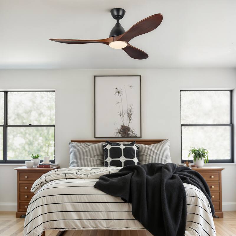 CO-Z 3 - Blade Modern Classic Smart Ceiling Fan with Dimmable LED Light and Remote