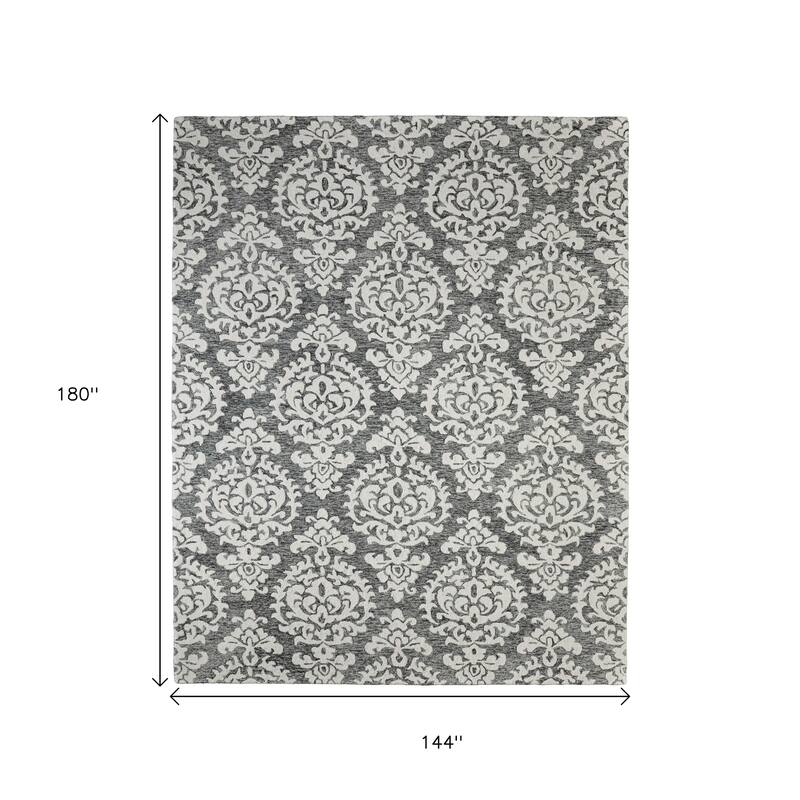 HomeRoots Floral Modern Rectangle Area Rug