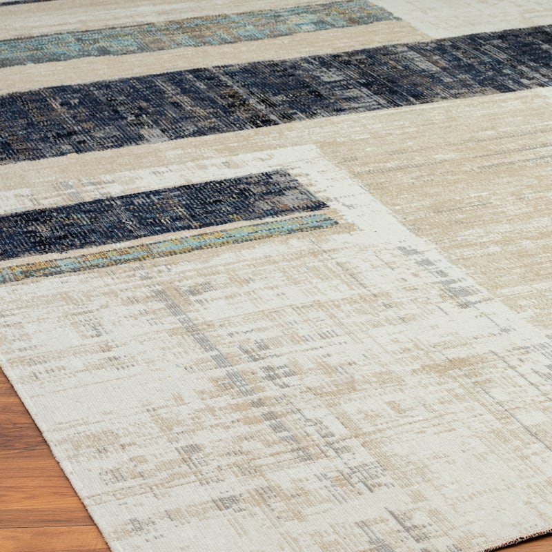 N Natori 24-Seven Outdoor/Indoor Modern Geometric Area Rug
