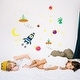 Walplus Glow In Dark Galaxy Wall Sticker Kids Nursery Decor Decal - Bed 