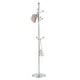preview thumbnail 13 of 22, Roomfitters Tall Stainless Steel Coat Rack with Solid Wood Base, 72" Entryway Hanger with Detachable Stand