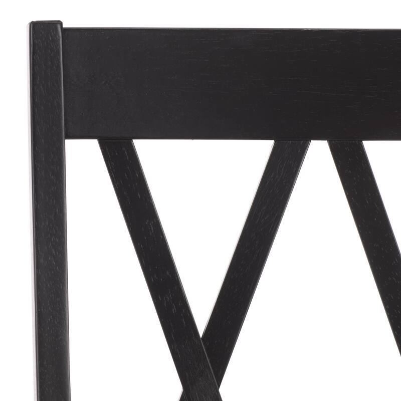 SAFAVIEH HOME Yelena Double X-Back Arm Chair - 18"W x 22"D x 39"H