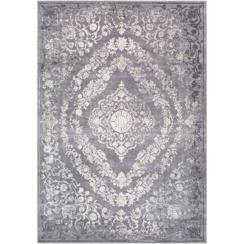 Livabliss Torrie Floral Medallion Area Rug