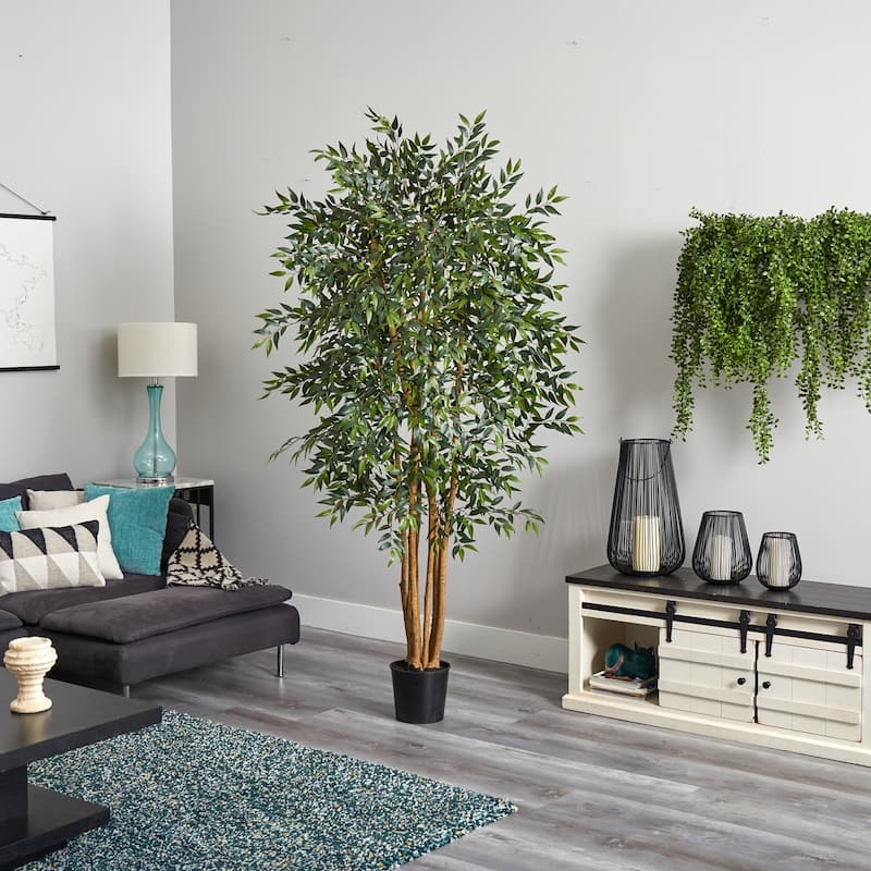 Silk Tree 6Ft Smilax Vine Artificial Indoor Outdoor Decor - 6ft.