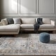 preview thumbnail 4 of 17, Livabliss Beckham Vintage Medallion Area Rug Blue/Beige - 10' x 13' 11"