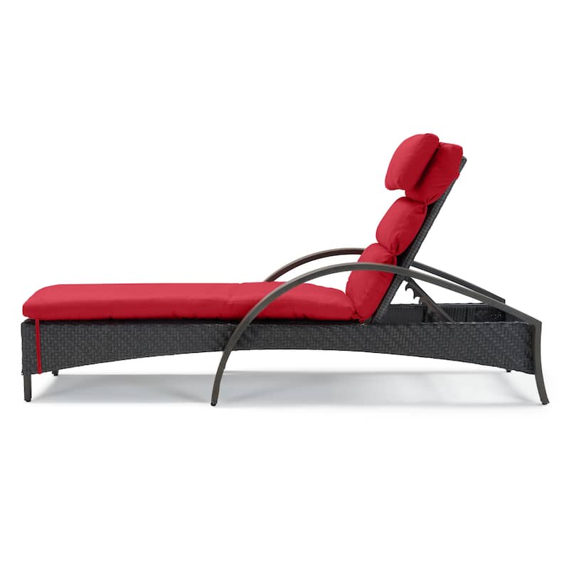 Barcelo 2 Piece Sunbrella Outdoor Patio Chaise Lounges Set