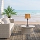 preview thumbnail 5 of 13, Pocologan Tan 25.25-inch Outdoor Table Lamp by Havenside Home - 12.5L x 12.5"W x 25.25"H