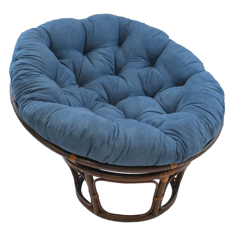 Blazing Needles 44-inch Microsuede Papasan Cushion - Indigo