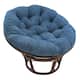 Microsuede Indoor Papasan Cushion (44-inch, 48-inch, or 52-inch) (Cushion Only) - 48 x 48 - Indigo