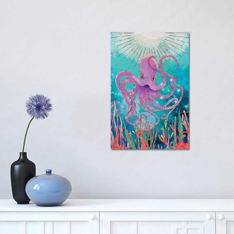 iCanvas "Octopus Magic" by Olivia Burki Canvas Print - 18x12x1.5