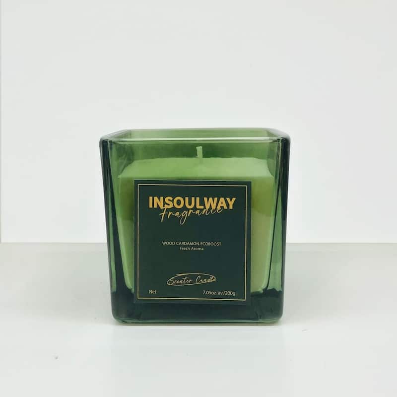 8oz Fancy Cardamon Scented Fancy Candle in Glass Jar