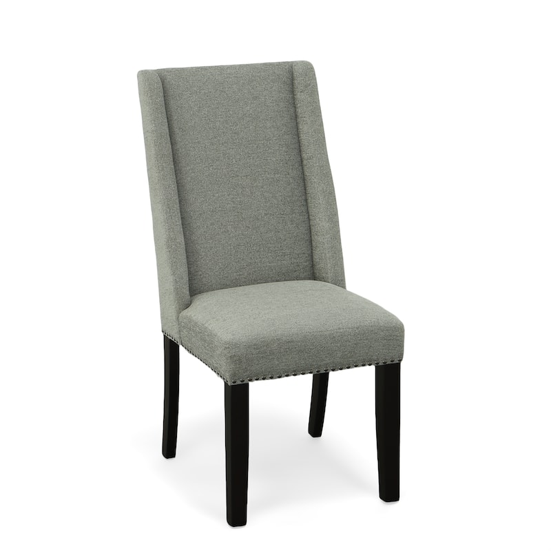Carolina Living Laurant Upholstered Dining Chair - Set of 2 - Charcoal, Espresso