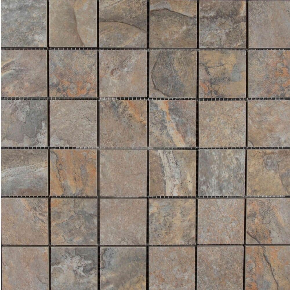 Austin 2x2 Grey Matte Porcelain Mosaic Tile - Floor, Wall & Backsplash