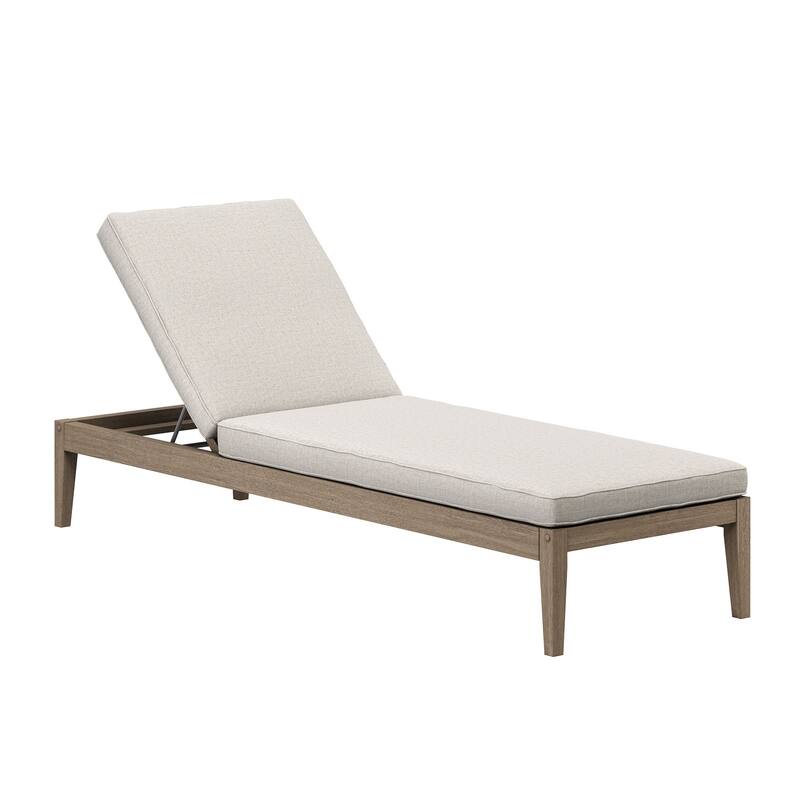 Northlake Outdoor Patio Teak Chaise Lounge